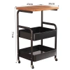Consignment trolley, storage rack, household multi-layer movable storage rack with table board, snack trolley Item Picture